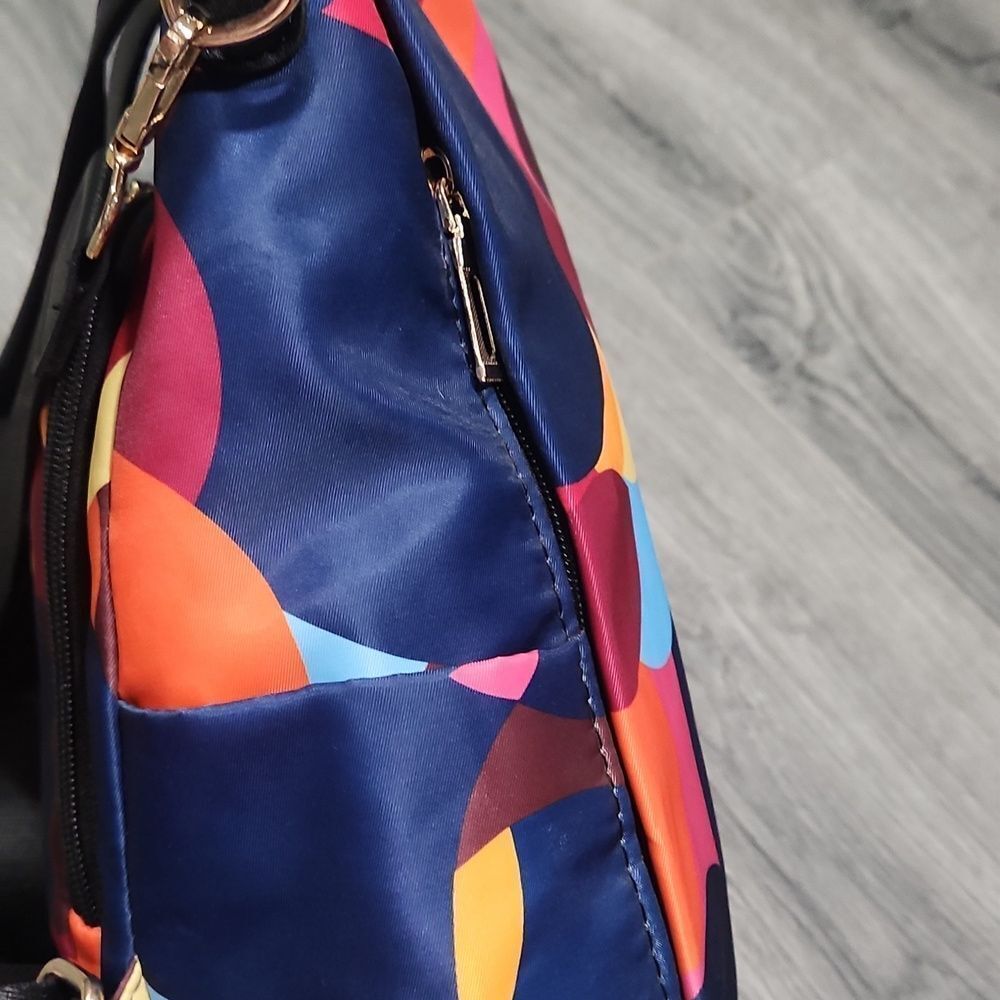 Colorful Satin Multi-Use Lightweight Backpack Purse - Picture 7 of 10